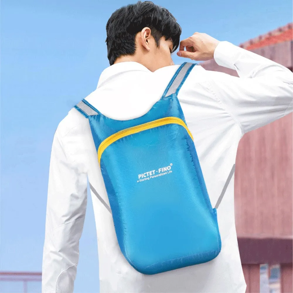 (14L) Foldable Outdoor Hiking Camping Backpack Lightweight Splashproof Travel Backpack - Blue