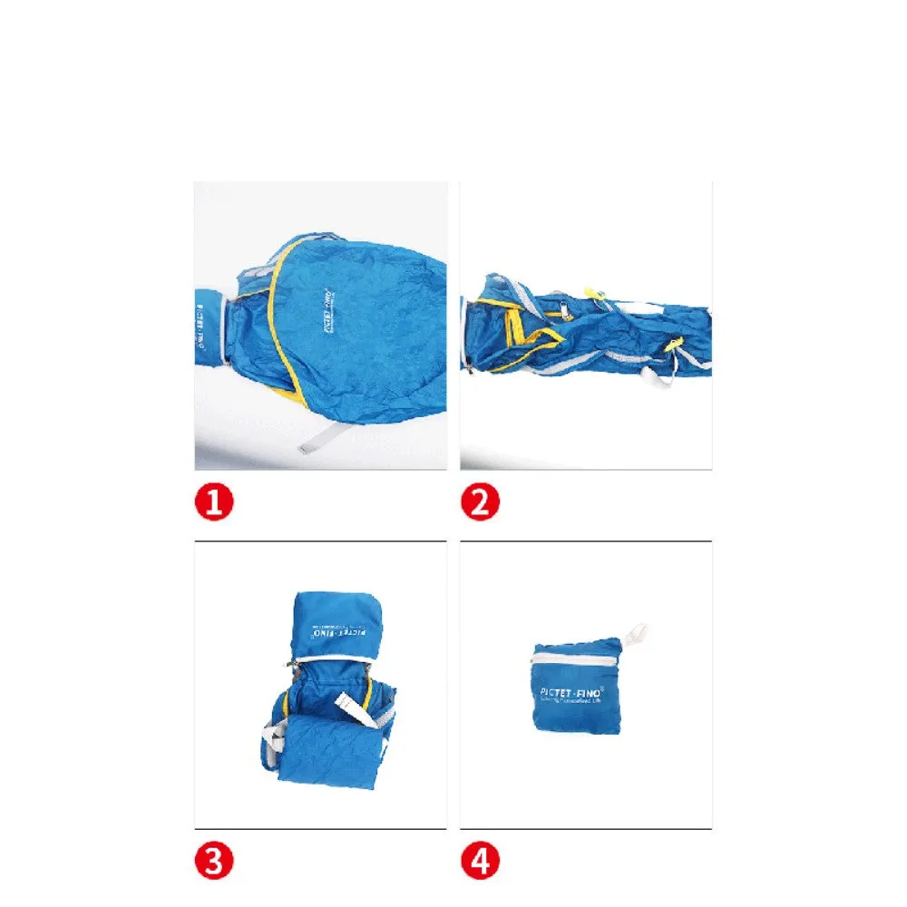 (14L) Foldable Outdoor Hiking Camping Backpack Lightweight Splashproof Travel Backpack - Blue