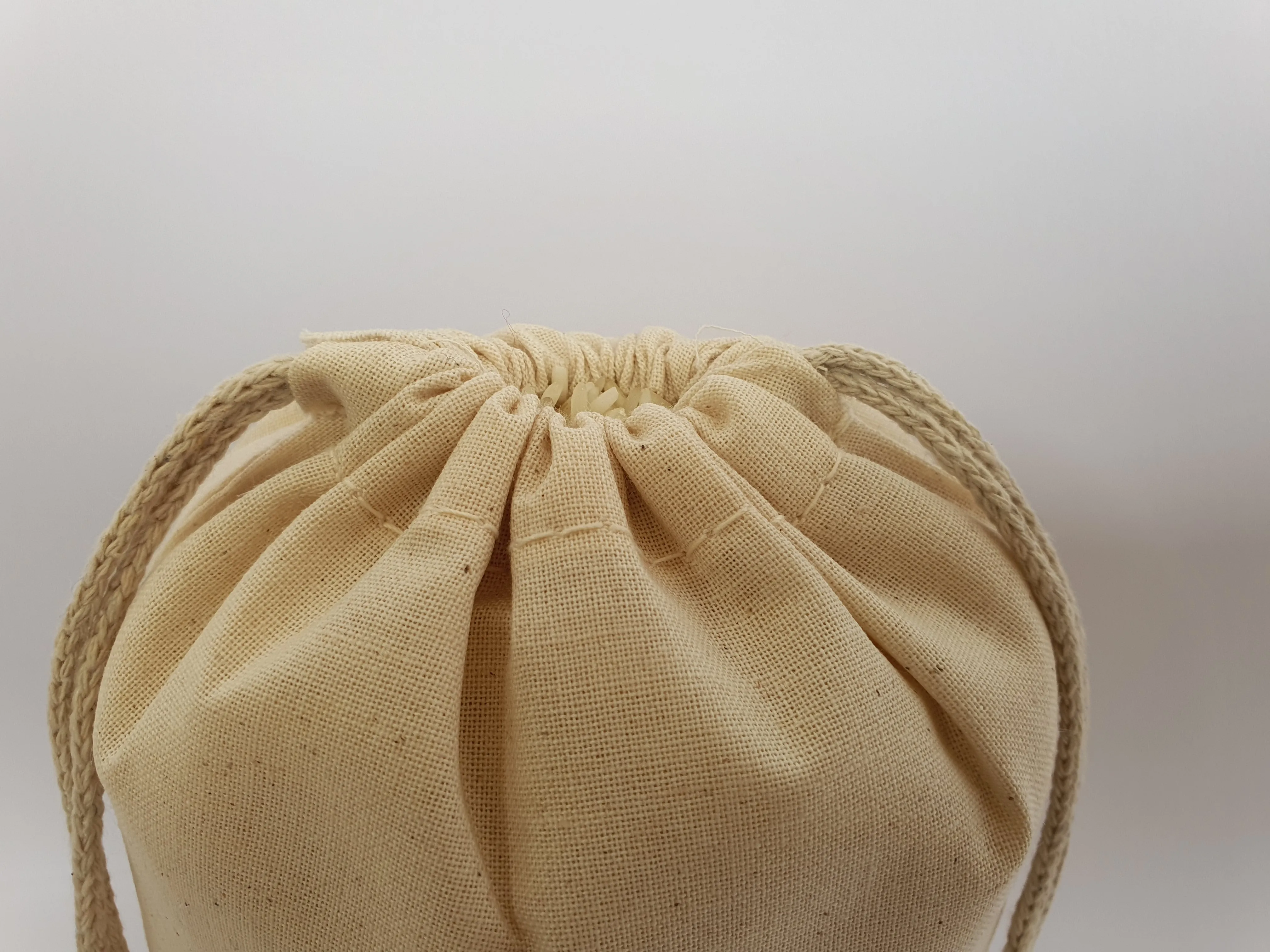 14x17 inch Natural Cotton Drawstring Bags