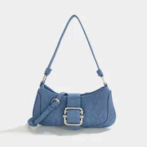 2000s Denim Retro Stitching Shoulder Underarm Bag