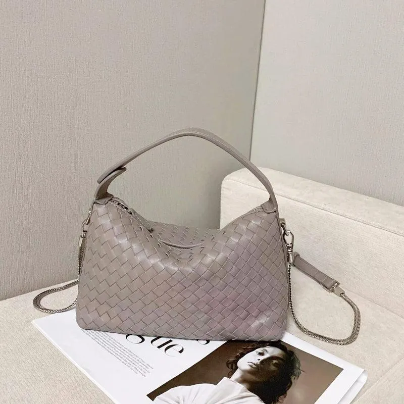 2024 Summer Collection: Luxurious Lambskin Woven Handbag for Women |  Handcrafted Versatile Vintage-Inspired Shoulder Crossbody Bag