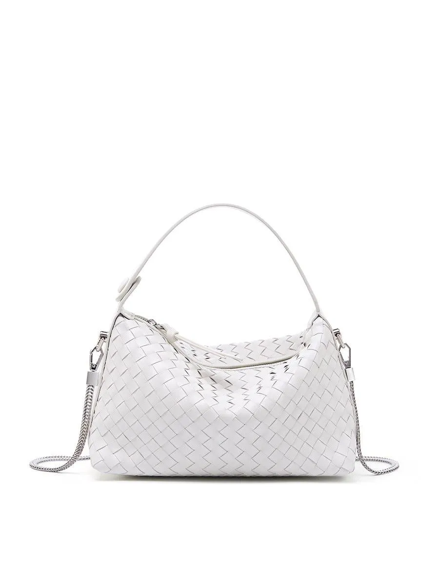 2024 Summer Collection: Luxurious Lambskin Woven Handbag for Women |  Handcrafted Versatile Vintage-Inspired Shoulder Crossbody Bag