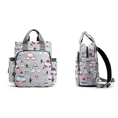 30*13*34cm pink Mummy bag, mother and baby outing backpack, portable shoulder 20L large capacity travel backpack AZ13913