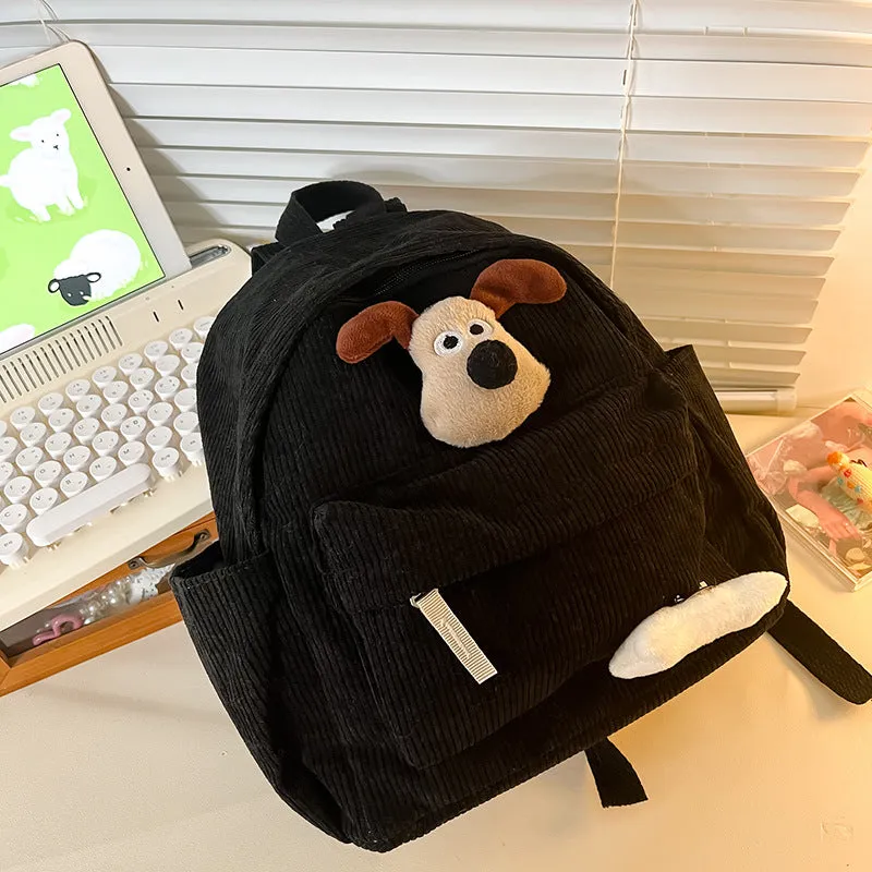 Adorable Cartoon Dog Plush Backpack For Kindergarten Kids