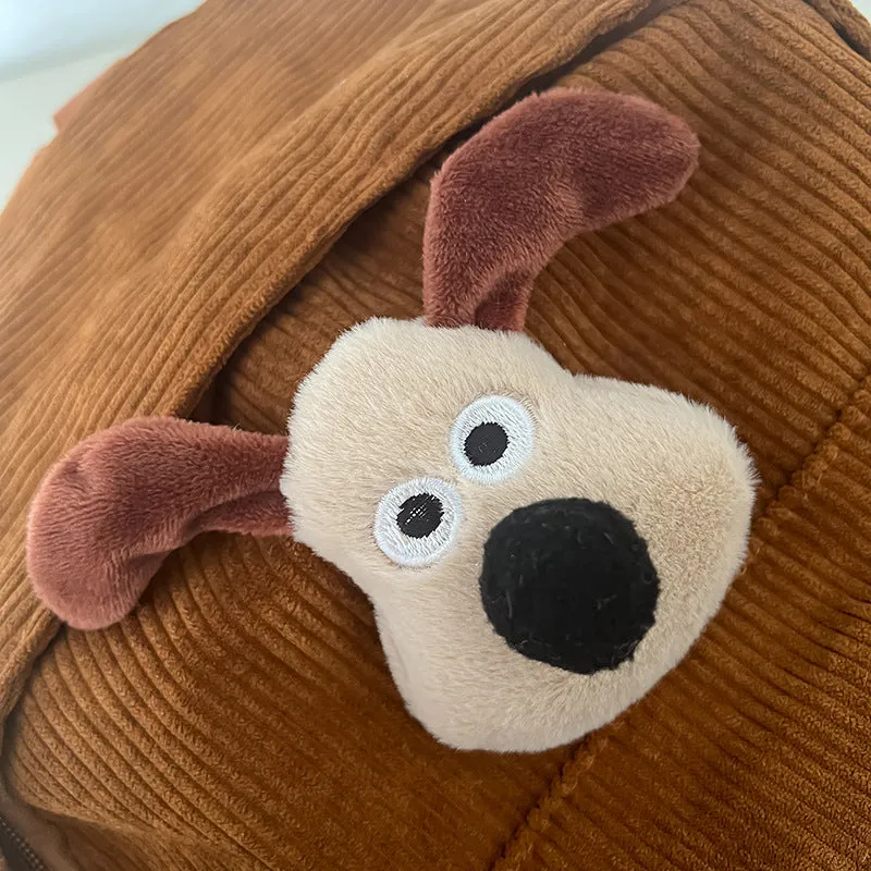 Adorable Cartoon Dog Plush Backpack For Kindergarten Kids