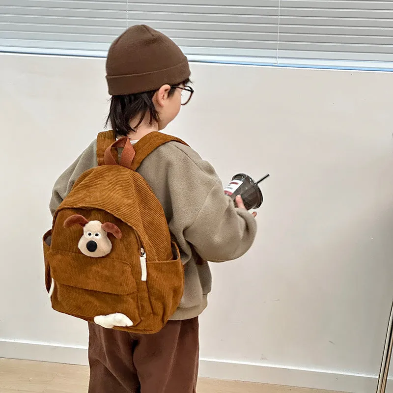 Adorable Cartoon Dog Plush Backpack For Kindergarten Kids