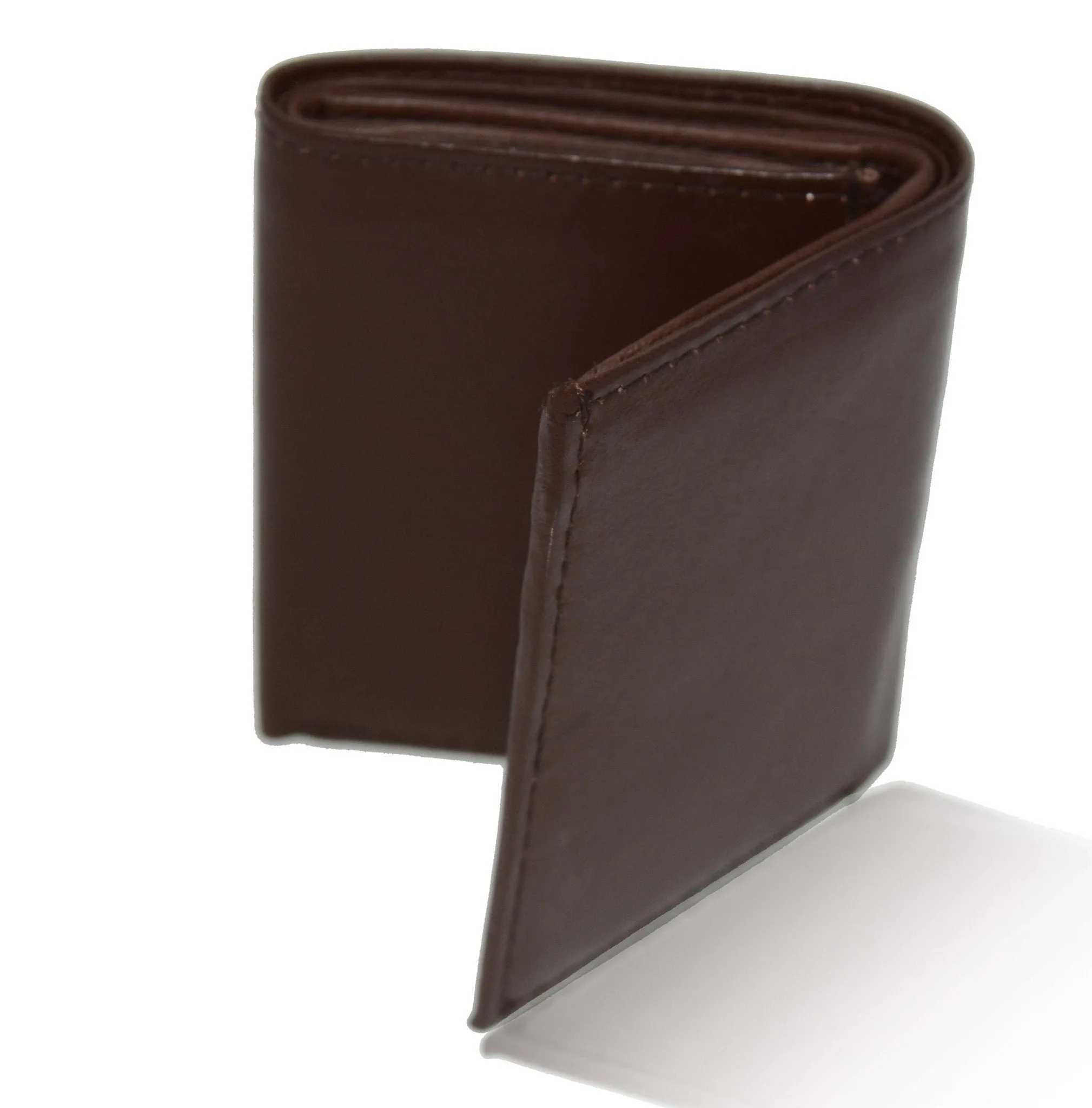 Adorable Deluxe RFID-Blocking Genuine Leather Tri-fold Wallet For Men