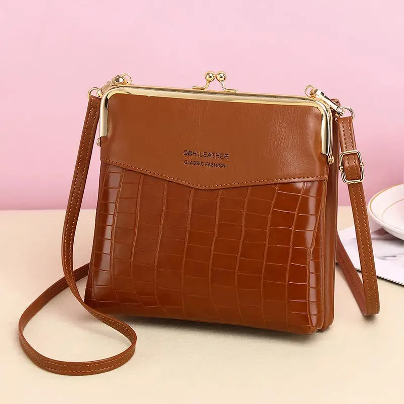 Alligator Pattern Shoulder Bag
