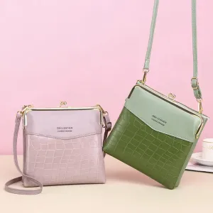 Alligator Pattern Shoulder Bag