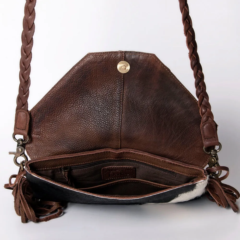 American Darling ADBGM298B Clutch Hair-On Genuine Leather Women Bag Western Handbag Purse