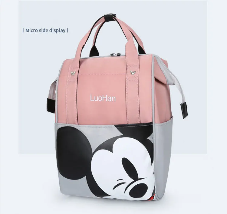 Anello Mickey Mouse Tea-Pink & Grey Travel  Backpack 9112