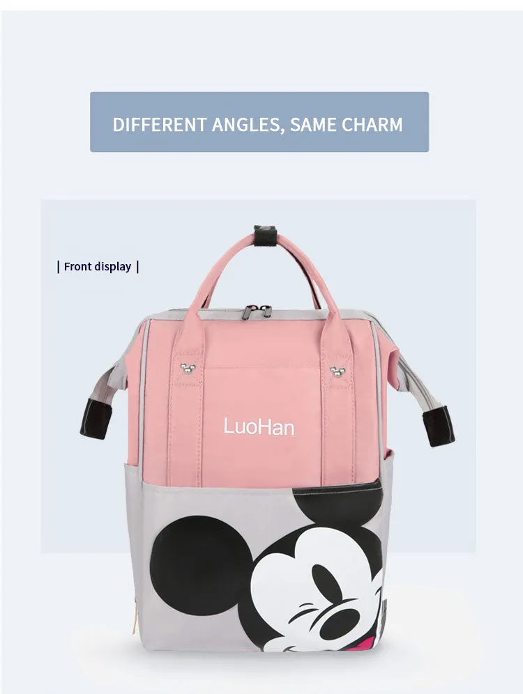 Anello Mickey Mouse Tea-Pink & Grey Travel  Backpack 9112