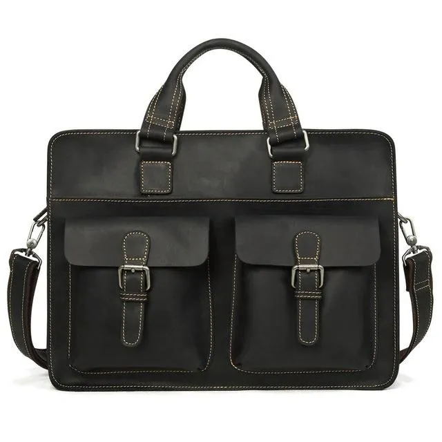 Angelo Ricci™ Business Leather Travel Bag