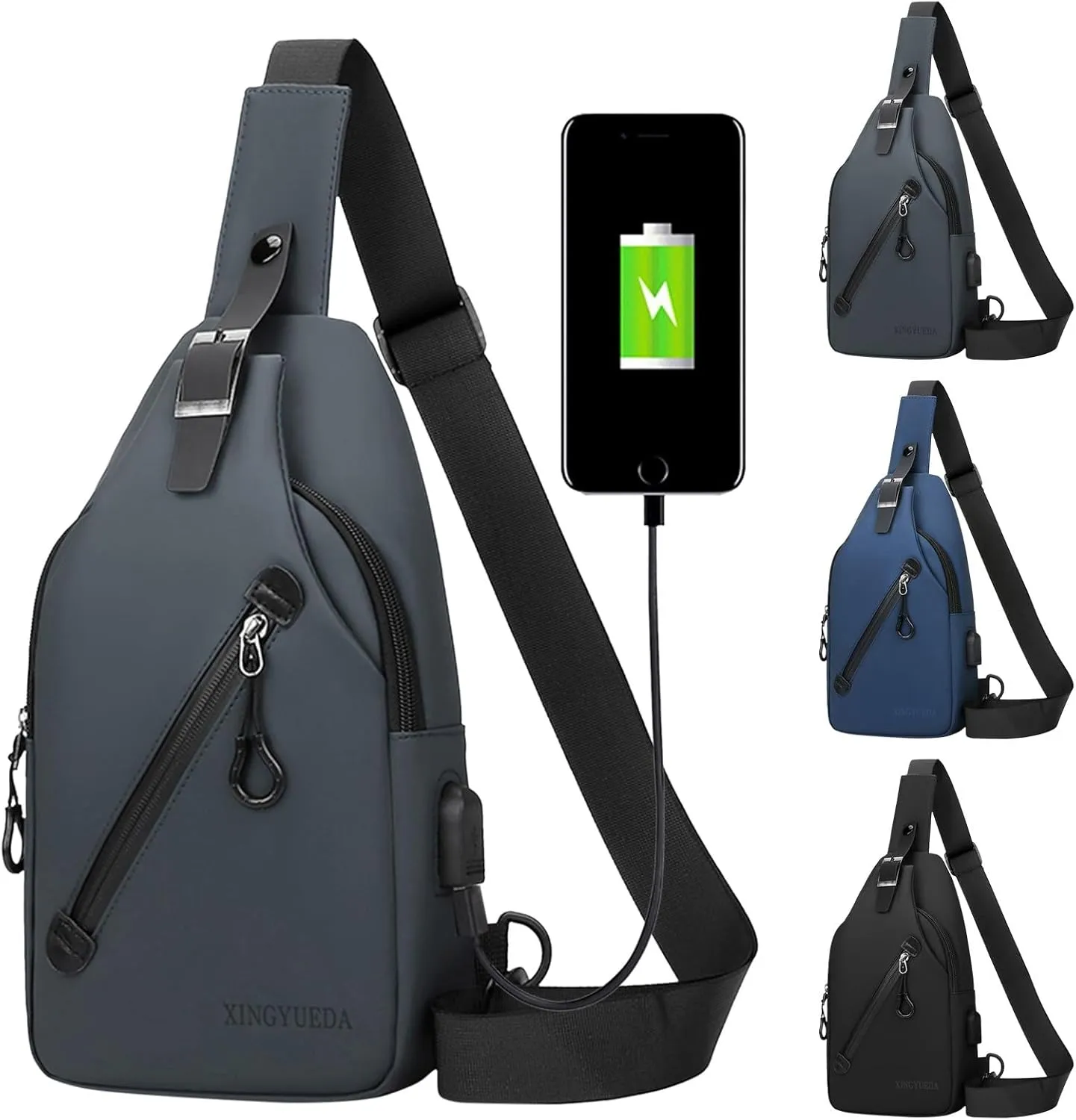 Anti Theft Crossbody Bag for Women Women's Crossbody Travel Purses Built In Wallet Foldable Backpack