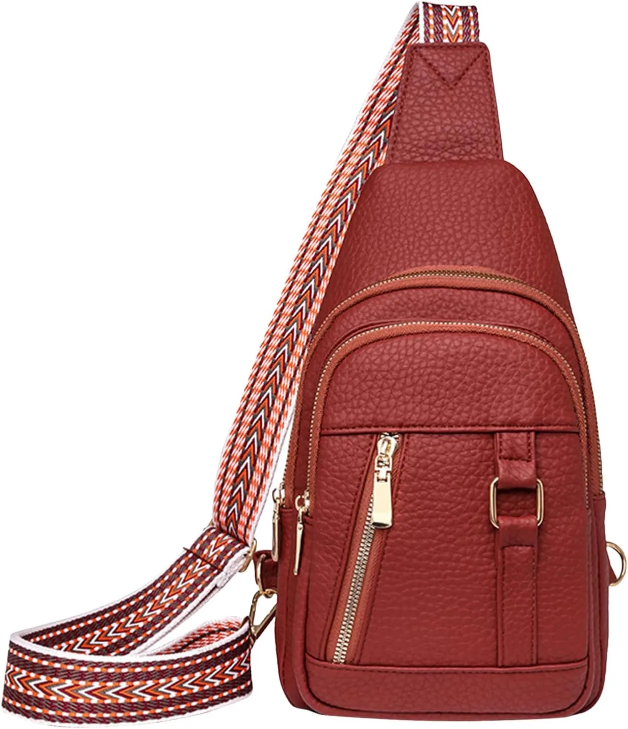 Anti Theft Crossbody Bags for Women 2024 New Upgrade Leather Fanny Packs for Women,trendy Backpack Chest Bag with Adjustable Strap,cross Body Bag for Hiking Travel Outdoor Sports