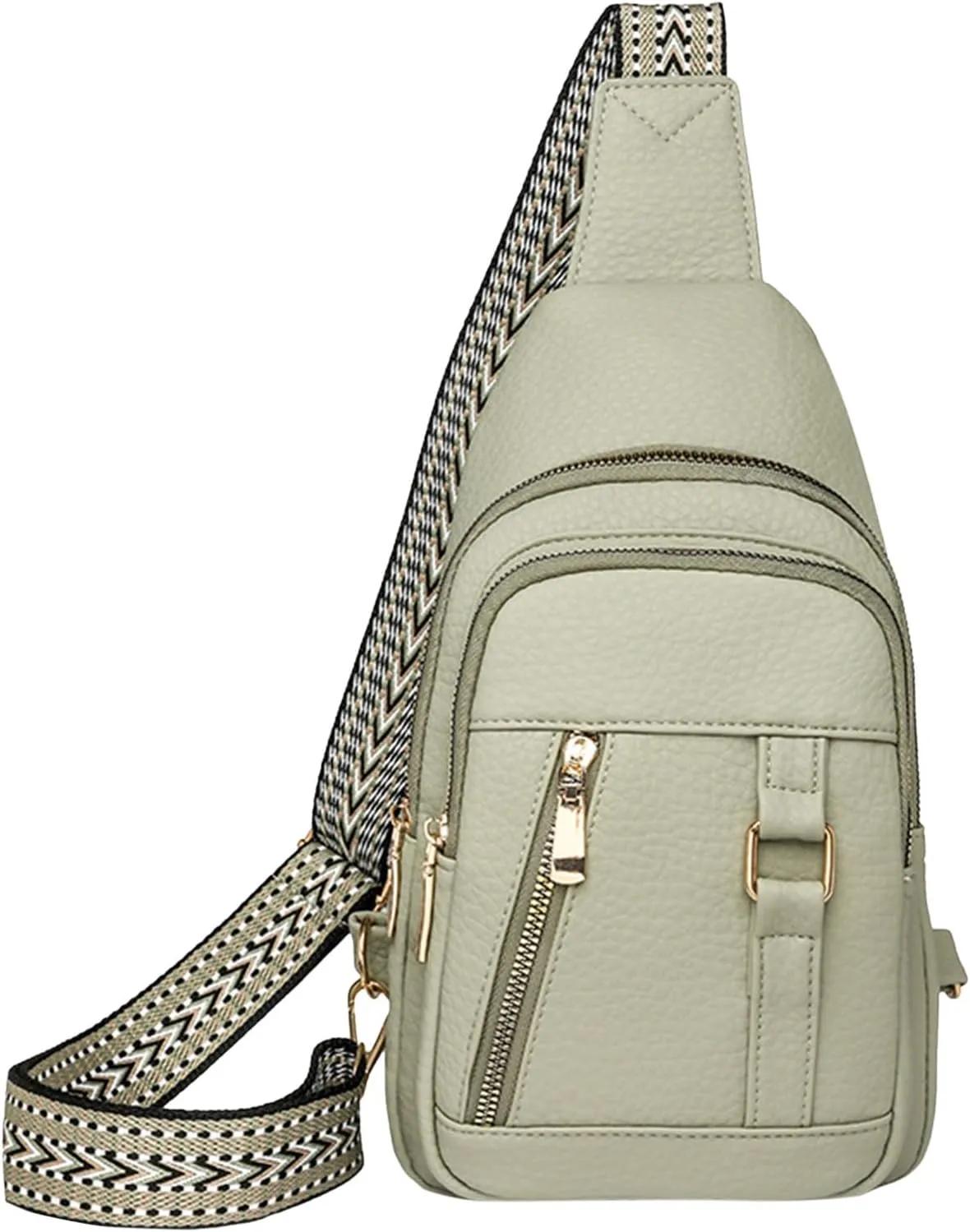 Anti Theft Crossbody Bags for Women 2024 New Upgrade Leather Fanny Packs for Women,trendy Backpack Chest Bag with Adjustable Strap,cross Body Bag for Hiking Travel Outdoor Sports