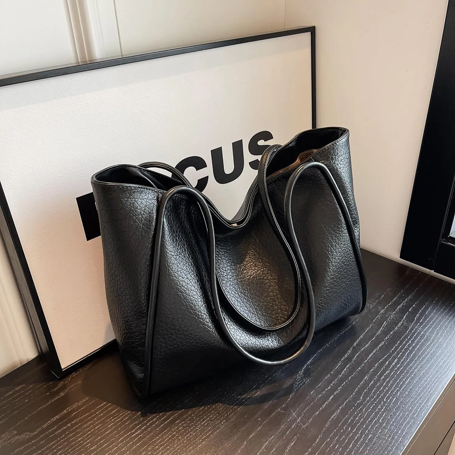 AudyKasse Tote Bag For Women, largesize Vegan Leather Weekender Bag For Women, Shopper Handbag Women.