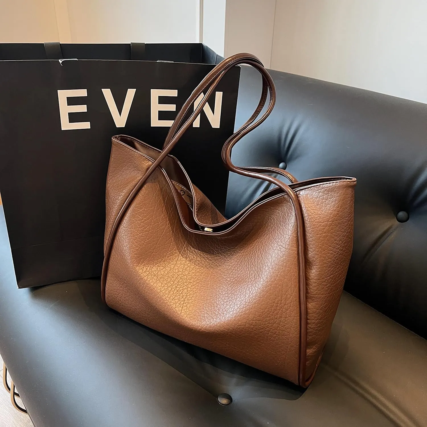 AudyKasse Tote Bag For Women, largesize Vegan Leather Weekender Bag For Women, Shopper Handbag Women.