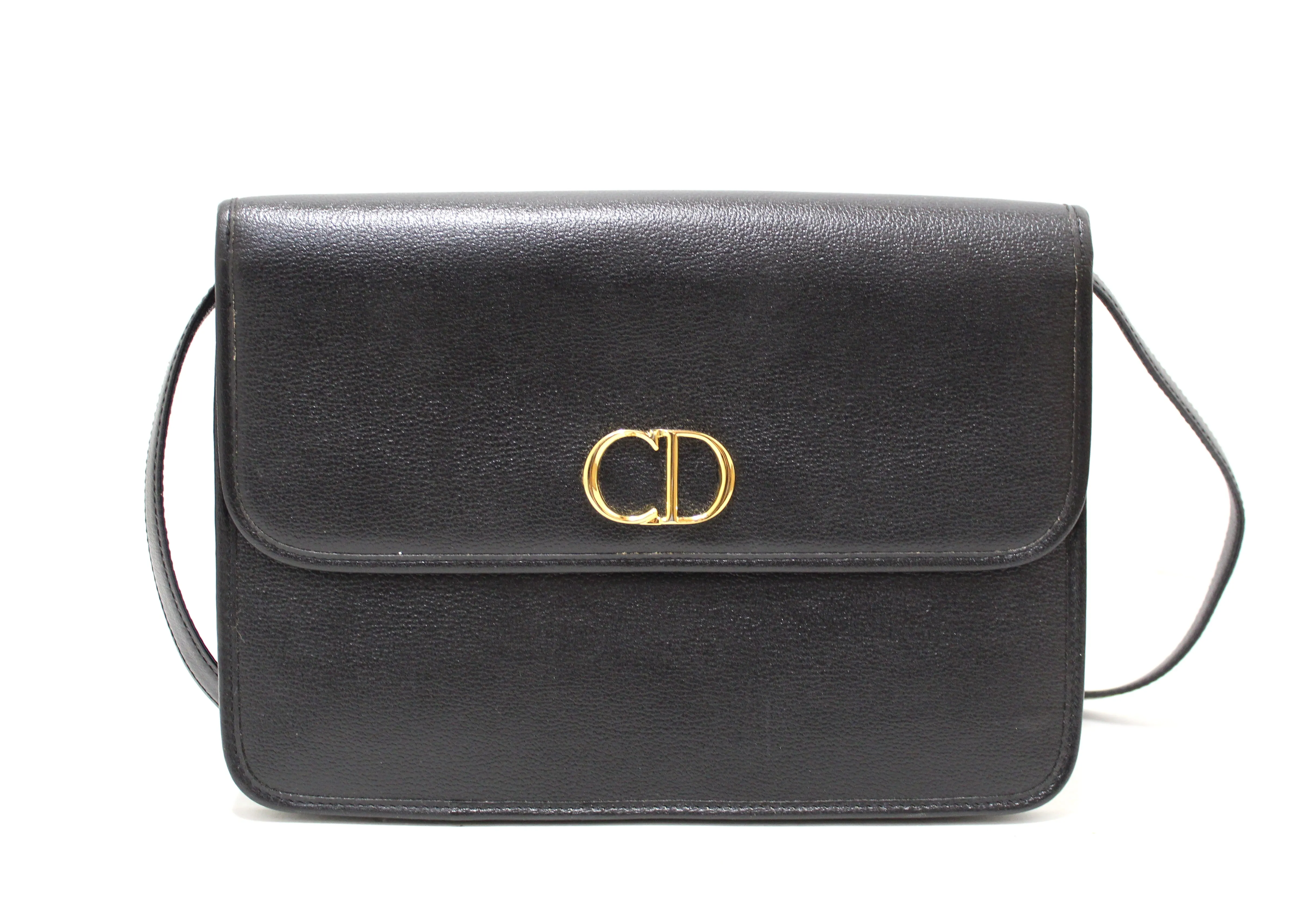 Authentic Christian Dior Vintage Black Crossbody Messenger Bag