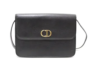 Authentic Christian Dior Vintage Black Crossbody Messenger Bag