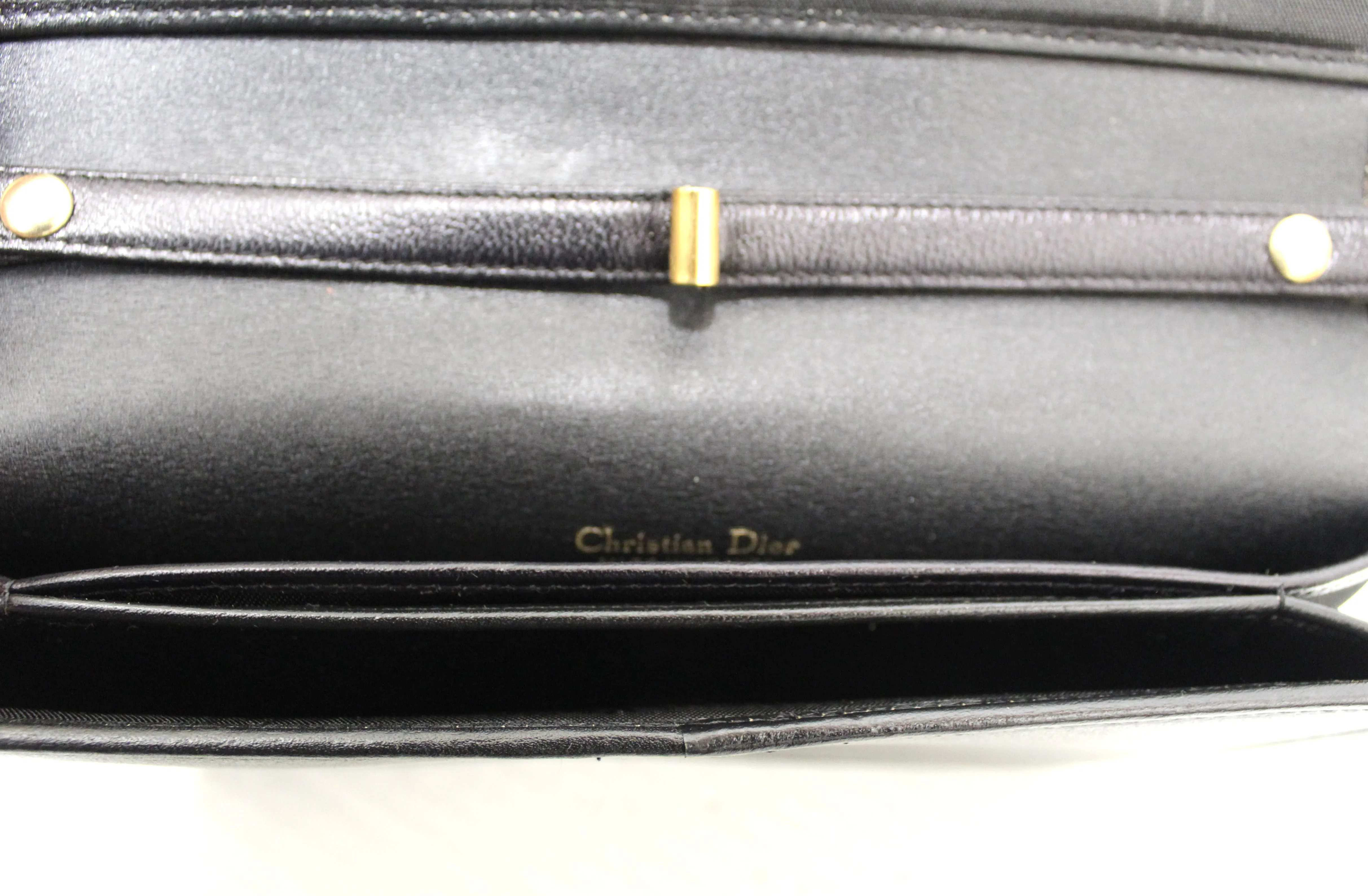 Authentic Christian Dior Vintage Black Crossbody Messenger Bag