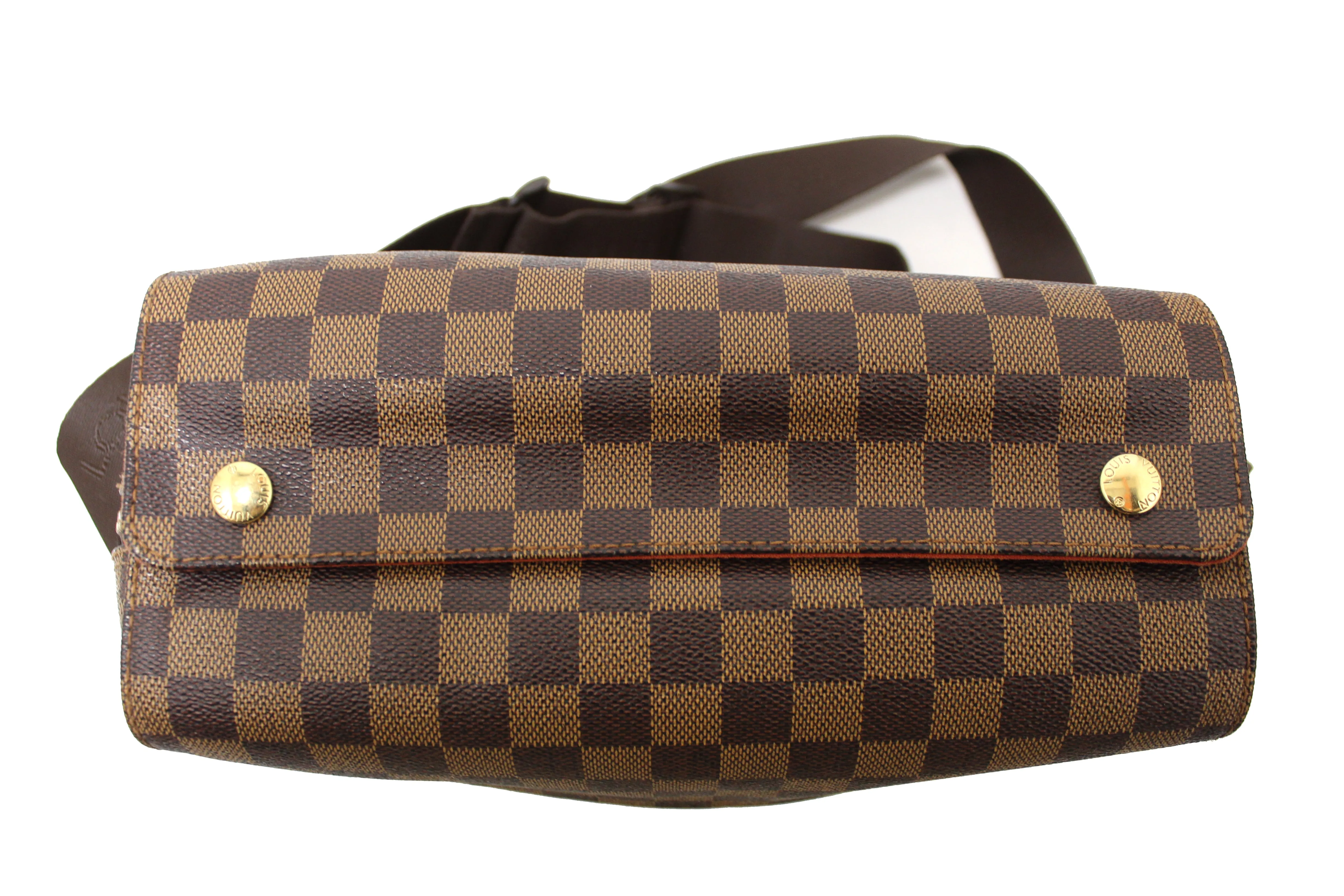 Authentic Louis Vuitton Damier Ebene Canvas Naviglio Messenger Bag