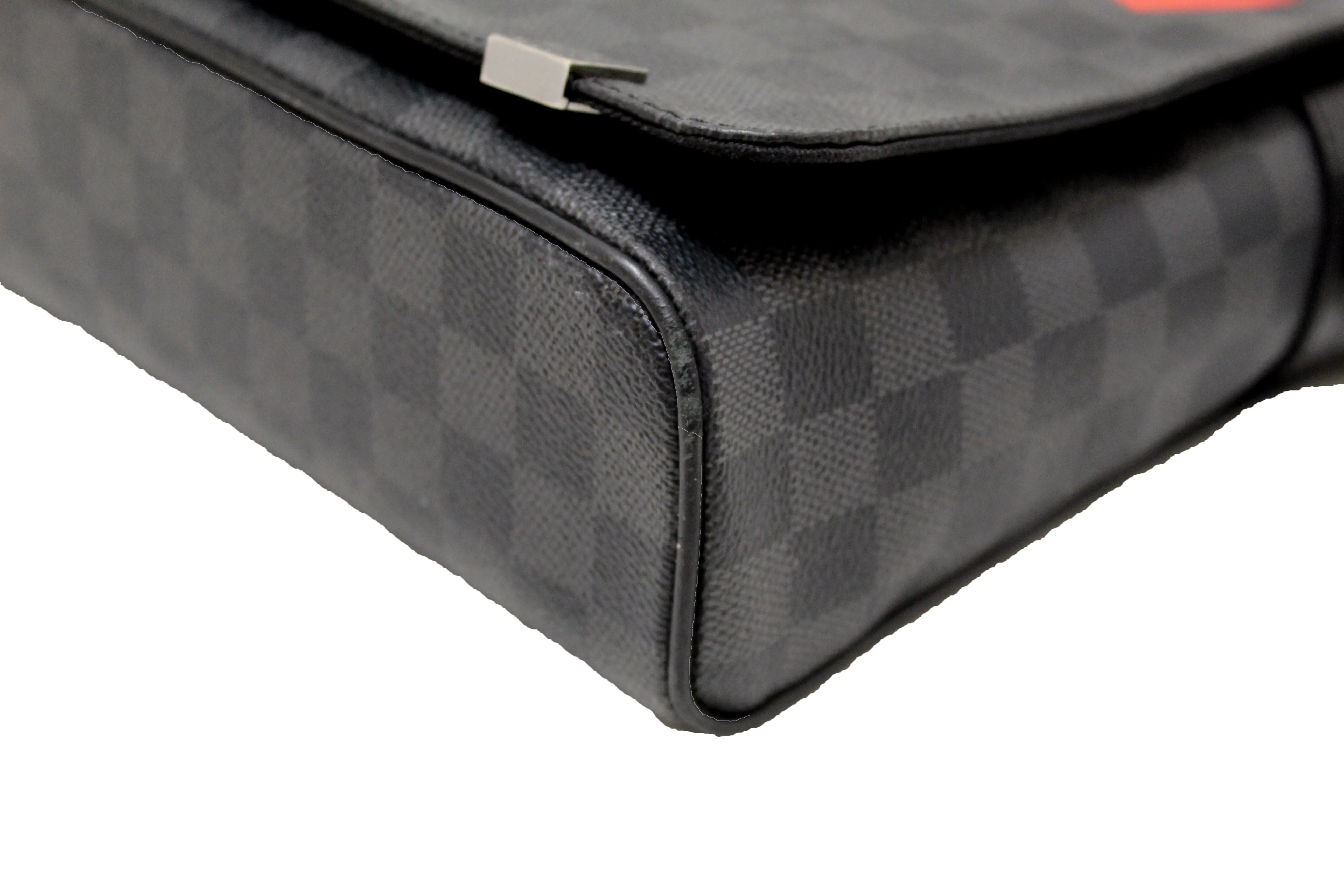 Authentic Louis Vuitton Limited Edition Damier Graphite LV League District PM Messenger Bag