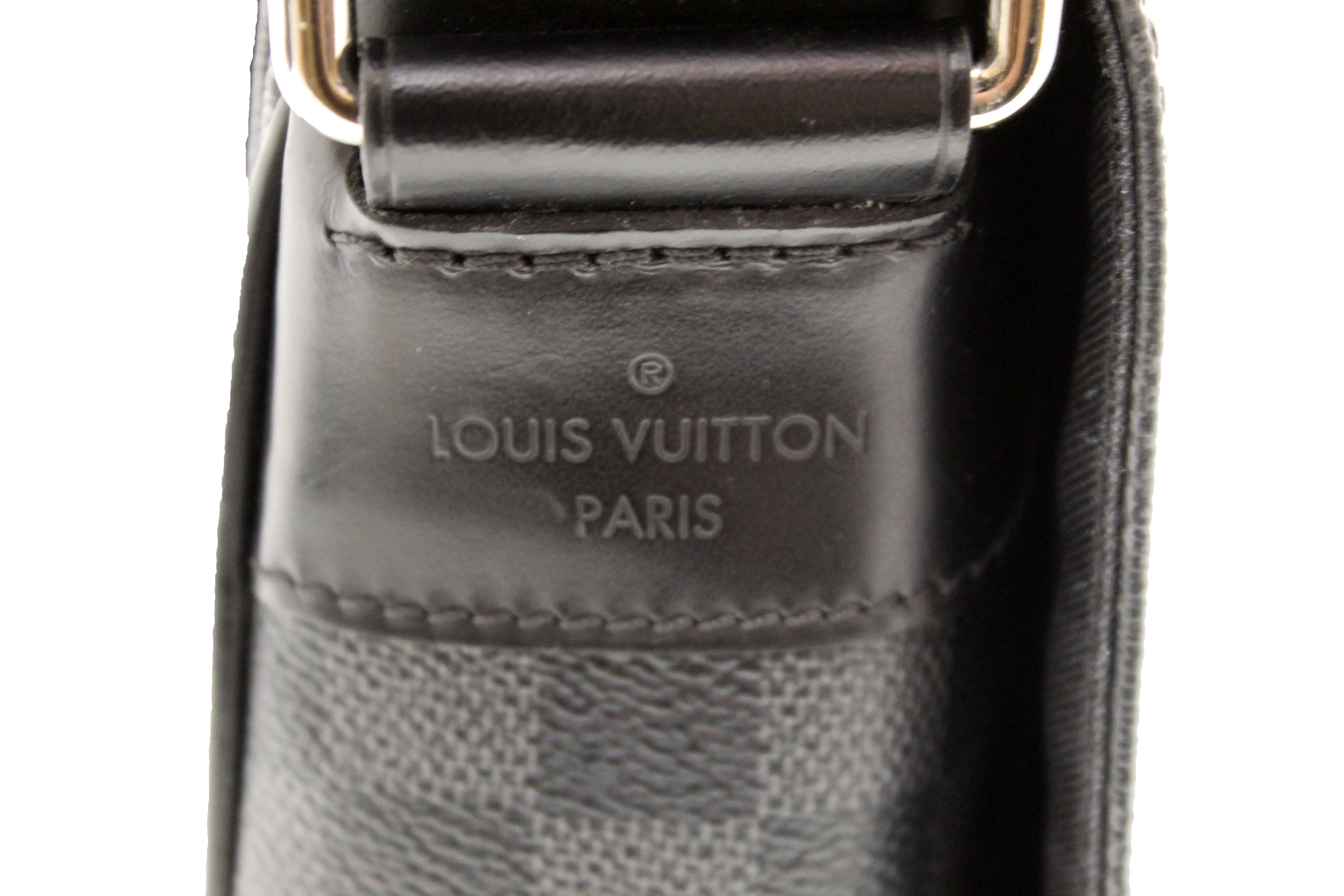 Authentic Louis Vuitton Limited Edition Damier Graphite LV League District PM Messenger Bag