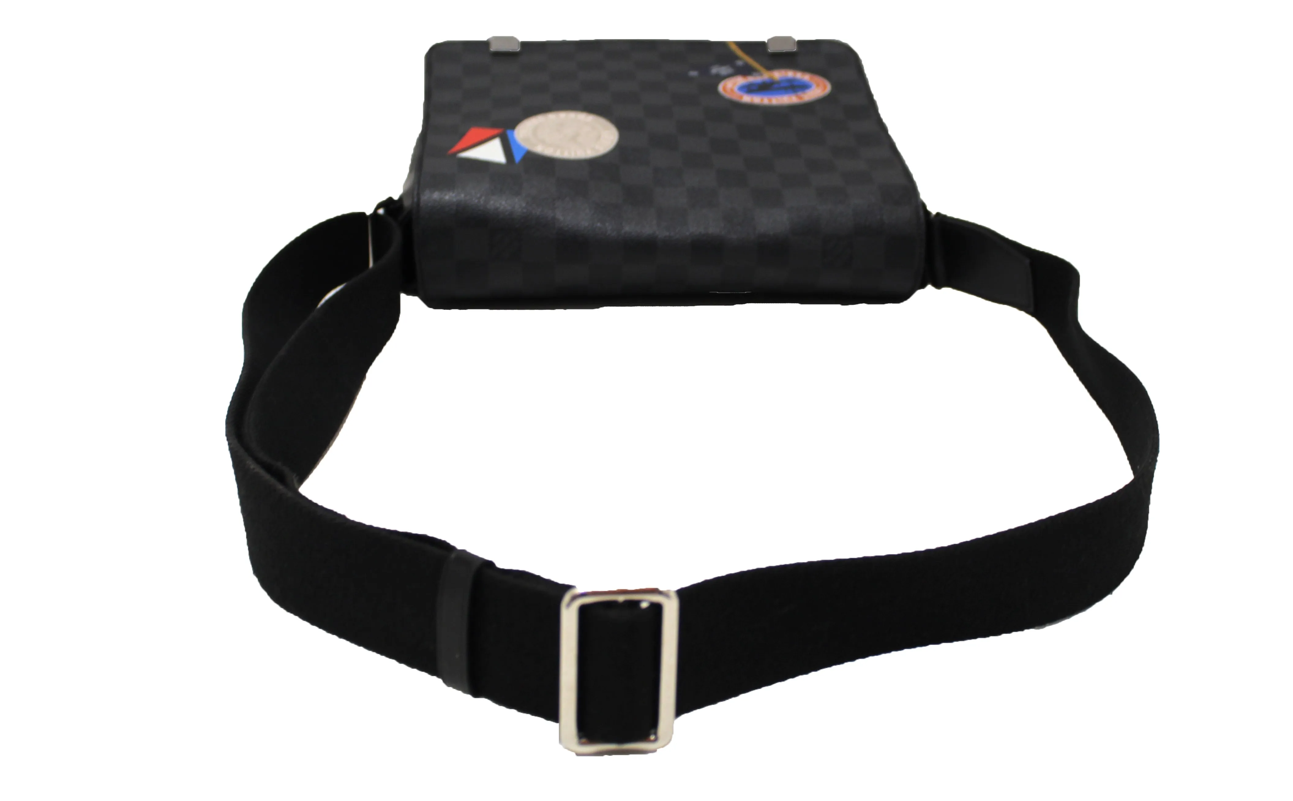 Authentic Louis Vuitton Limited Edition Damier Graphite LV League District PM Messenger Bag