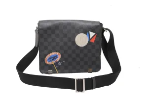 Authentic Louis Vuitton Limited Edition Damier Graphite LV League District PM Messenger Bag