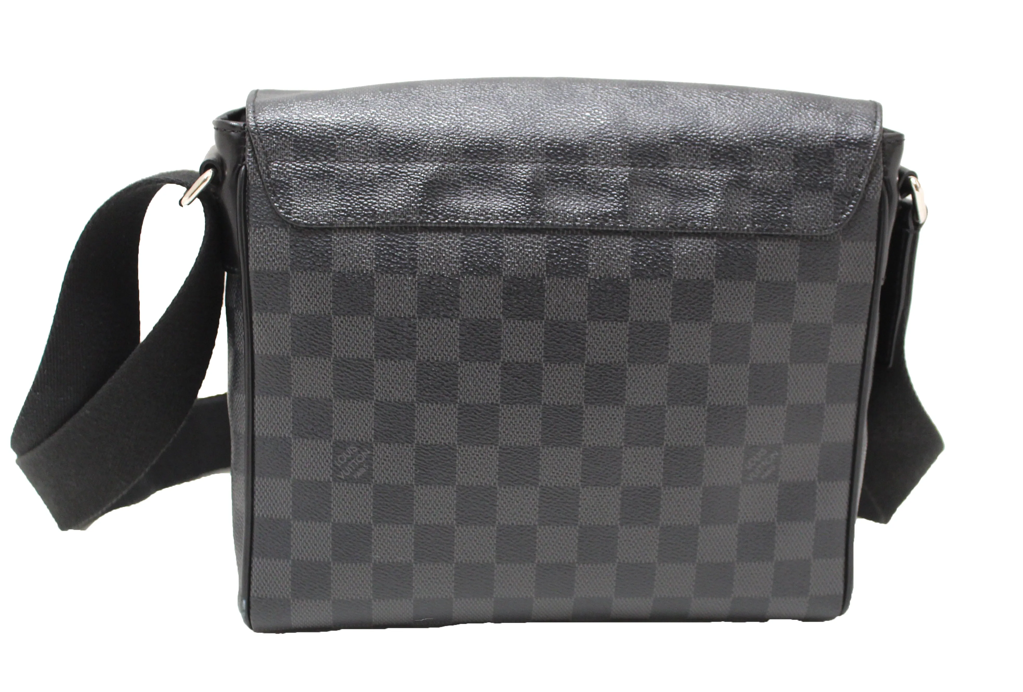 Authentic Louis Vuitton Limited Edition Damier Graphite LV League District PM Messenger Bag