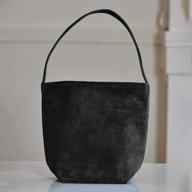 Autumn & Winter New Suede Leather Shoulder Bucket Bag | Minimalist Daily Commuter Bucket Bag for Women
