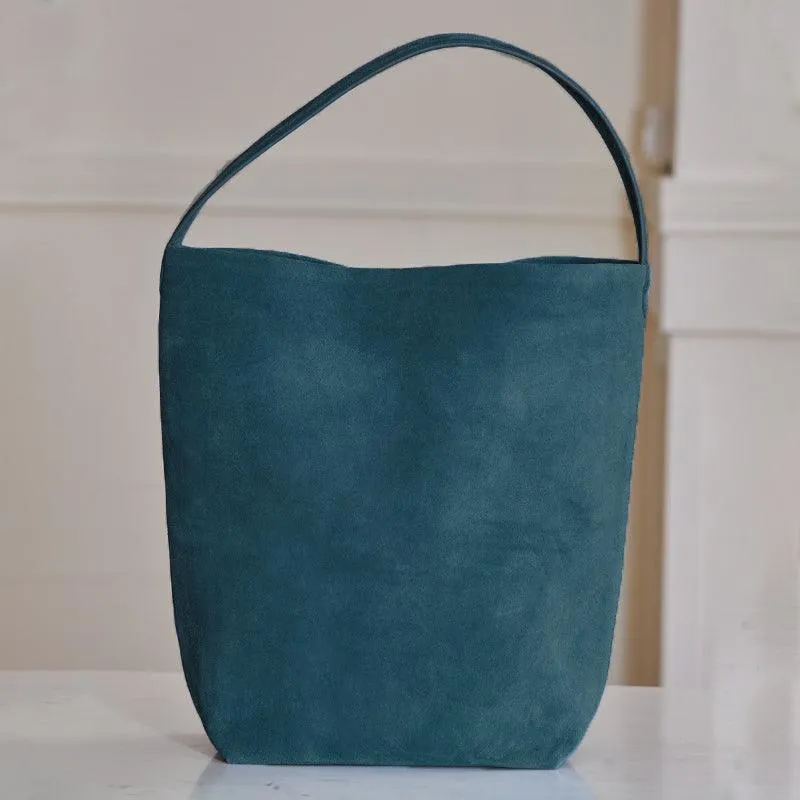 Autumn & Winter New Suede Leather Shoulder Bucket Bag | Minimalist Daily Commuter Bucket Bag for Women