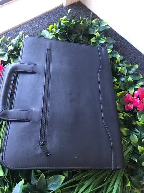 Avenue Top Grain Leather A4 Zip Around Portfolio
