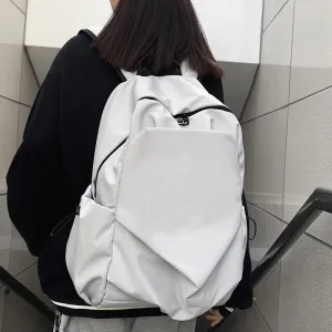 Back to College DCIMOR New Waterproof Nylon Women Backpack Large Capacity Solid Color Men Travel Bag Unisex College Schoolbag Laptop Backpacks