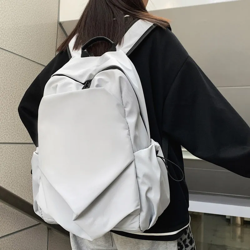 Back to College DCIMOR New Waterproof Nylon Women Backpack Large Capacity Solid Color Men Travel Bag Unisex College Schoolbag Laptop Backpacks