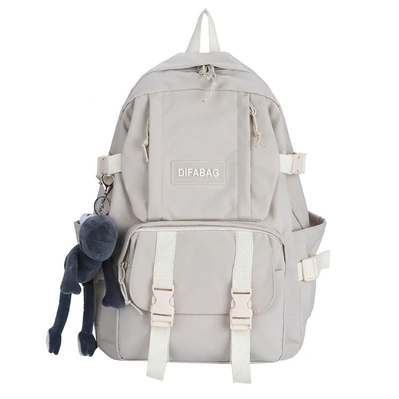 Back to College DIEHE Waterproof Nylon Women Backpack Female Large Capacity Backpack Unisex Schoolbag Laptop Backpacks Travel Mochila Back Pack