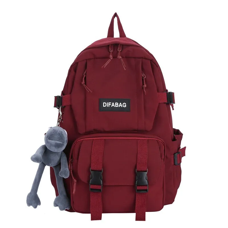 Back to College DIEHE Waterproof Nylon Women Backpack Female Large Capacity Backpack Unisex Schoolbag Laptop Backpacks Travel Mochila Back Pack