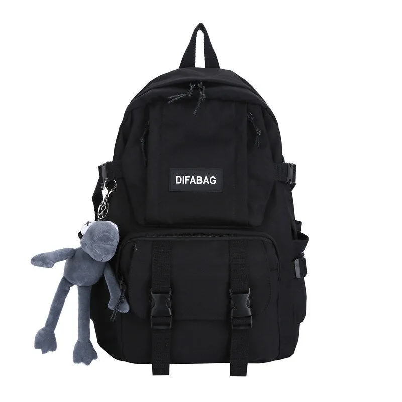 Back to College DIEHE Waterproof Nylon Women Backpack Female Large Capacity Backpack Unisex Schoolbag Laptop Backpacks Travel Mochila Back Pack