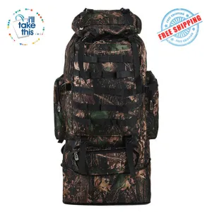 Backpack HUGE 100L - Military, Camping & Tactical Backpack suit all Outdoor & Sporting Activities