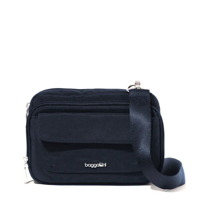 Baggallini Modern Double Zip Crossbody Bag
