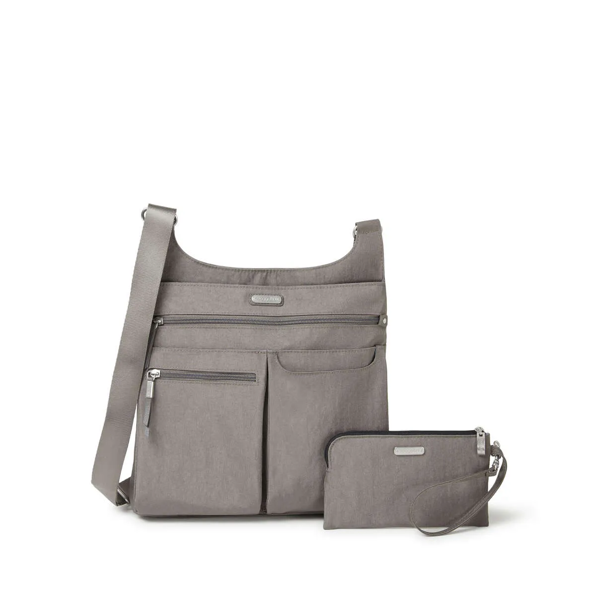 Baggallini On Track Zip Crossbody with rfid phone wristlet