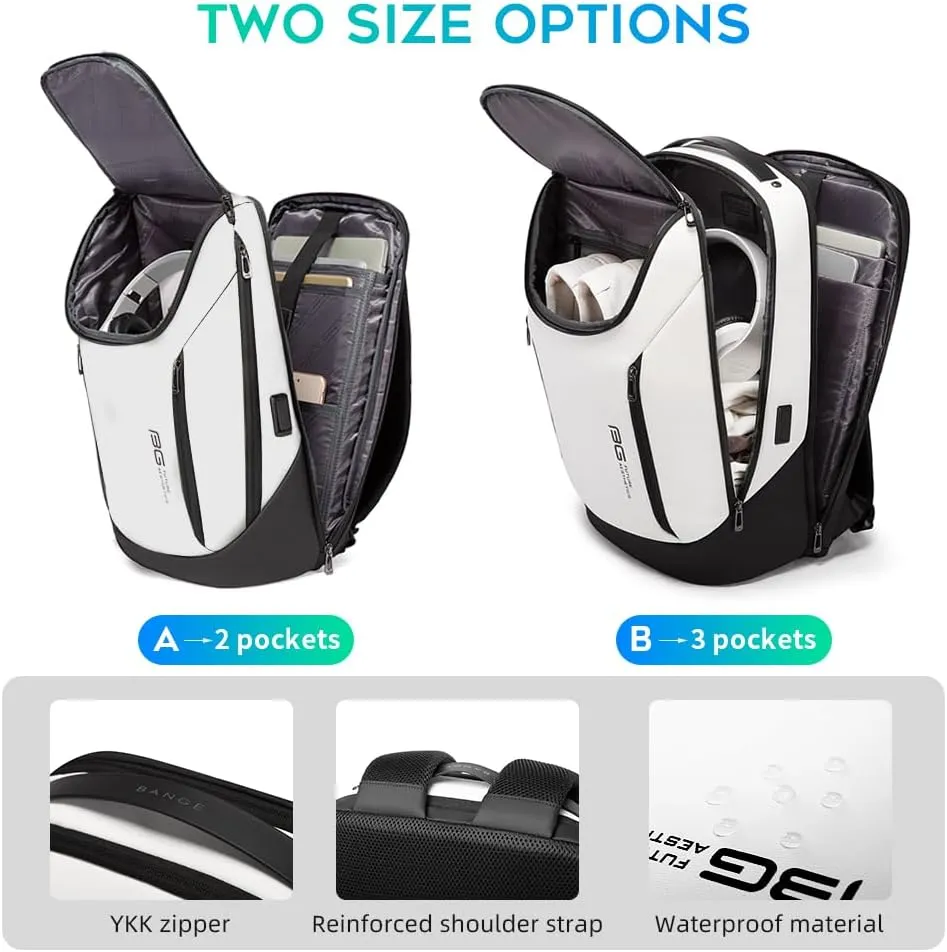 BANGE Anti Theft Sling Bag,Men's Shoulder bags with Lock