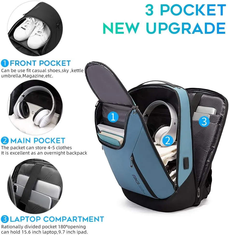 BANGE Anti Theft Sling Bag,Men's Shoulder bags with Lock