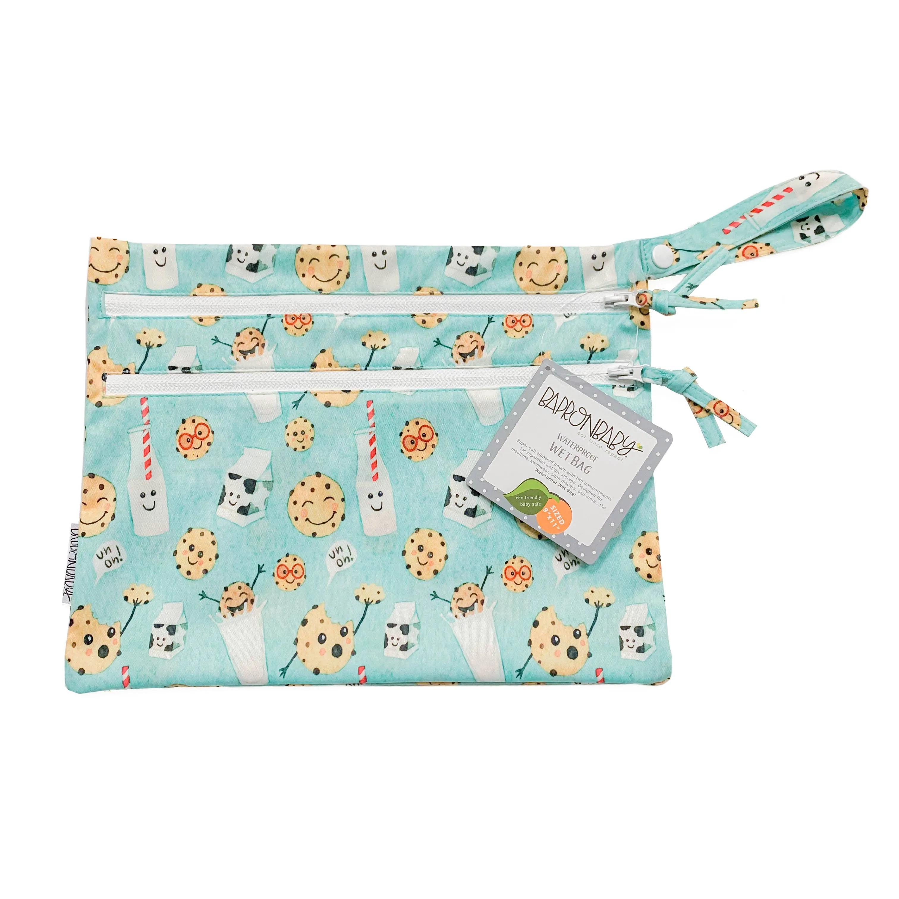 BapronBaby Waterproof Wet Bag:  Cookies and Milk