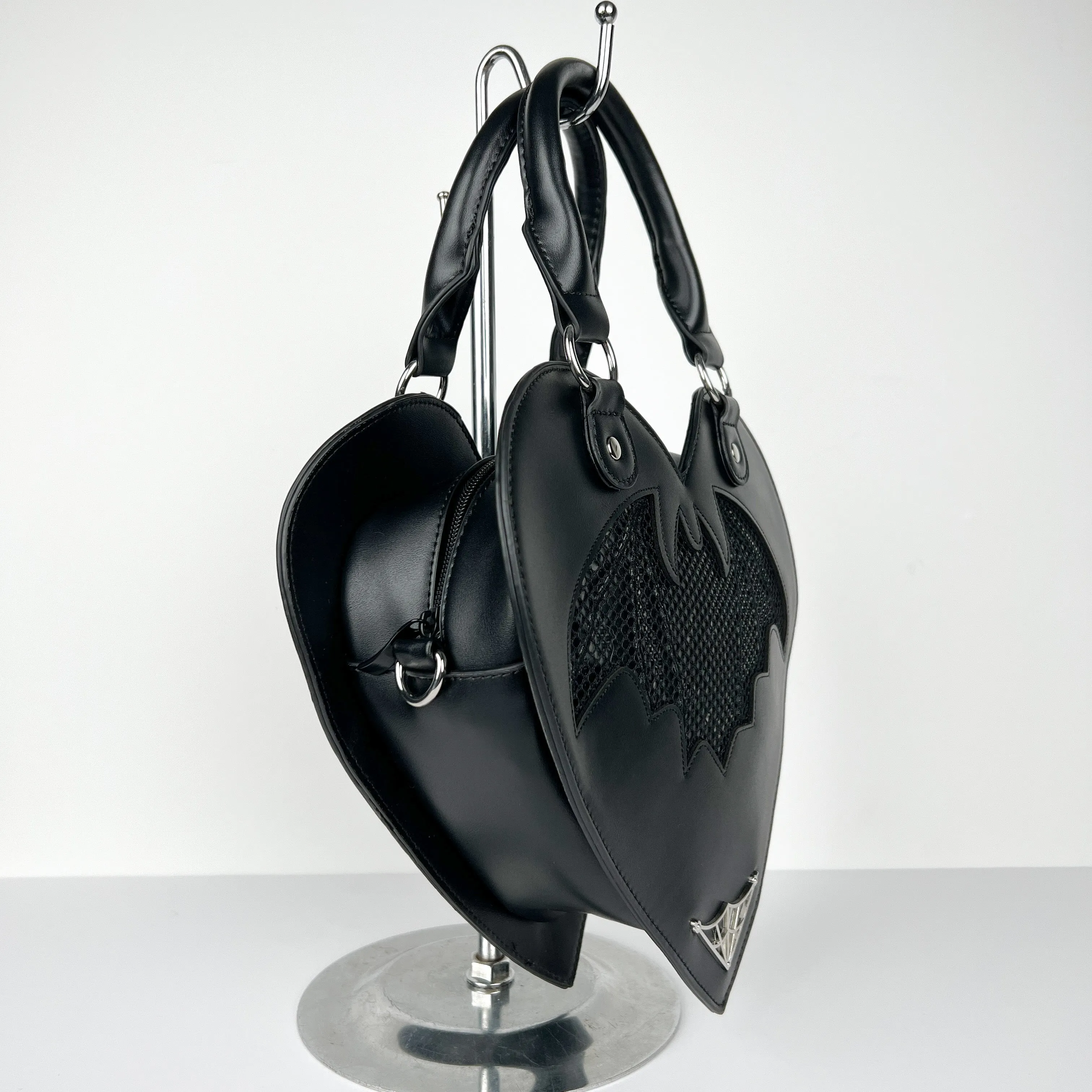 Bat Heart Handbag and Crossbody Bag
