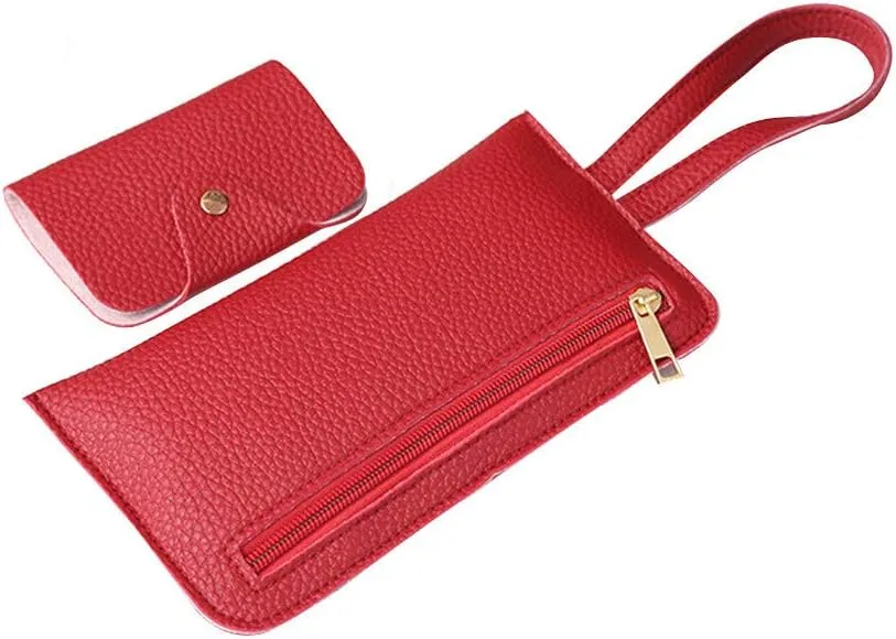 Beach Tote Bag 4 Packet Solid Color Leather Handbags Shoulder Bags Crossbody Hobo Bags Card Purse Work Travel Essential L