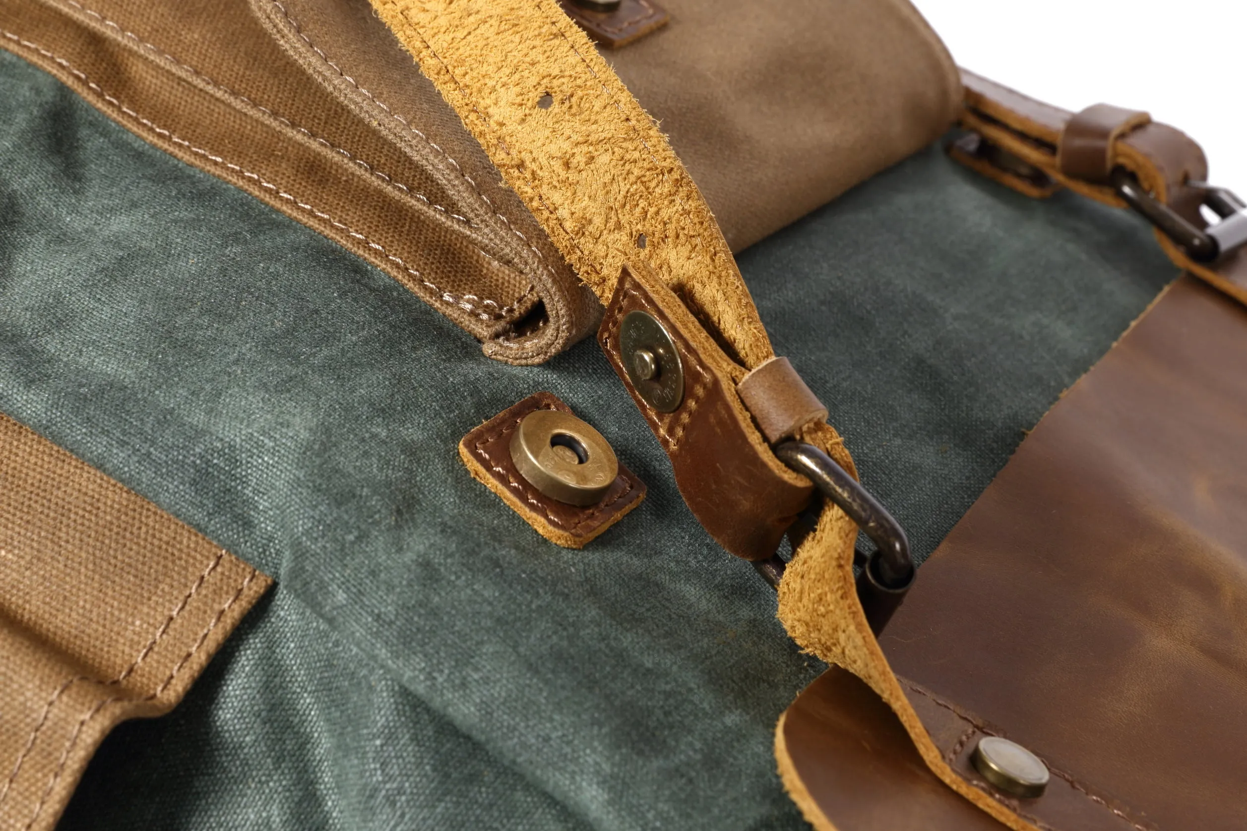 Belmount Waxed Canvas & Leather Backpack