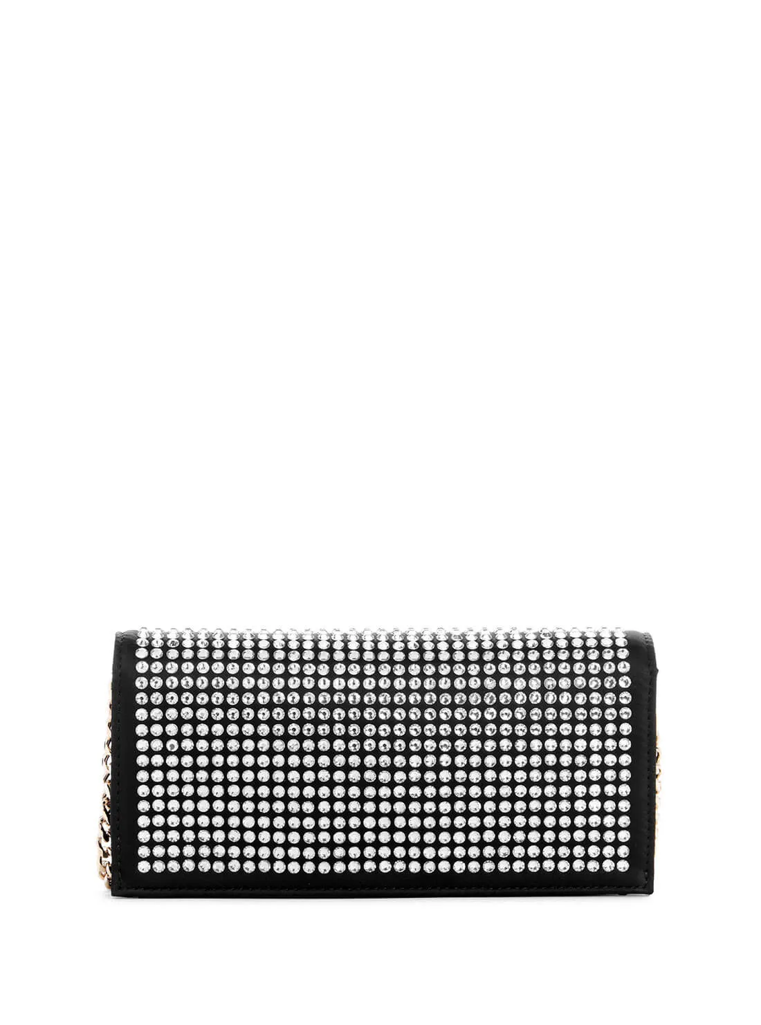 Black Gilded Glamour Crossbody Clutch