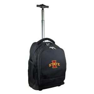 Black Iowa State Cyclones 19'' Premium Wheeled Backpack